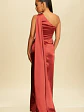Vestido Americano de Seda con Abertura para Mujer - Miniatura 2