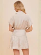 Vestido Americano de Seda Nude Champagne para Mujer - Miniatura 2