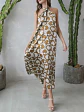 Vestido Colección Americana Estampado en Seda para Mujer - Miniatura 1