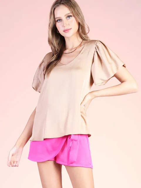 Blusa American Collection Beige para Mujer