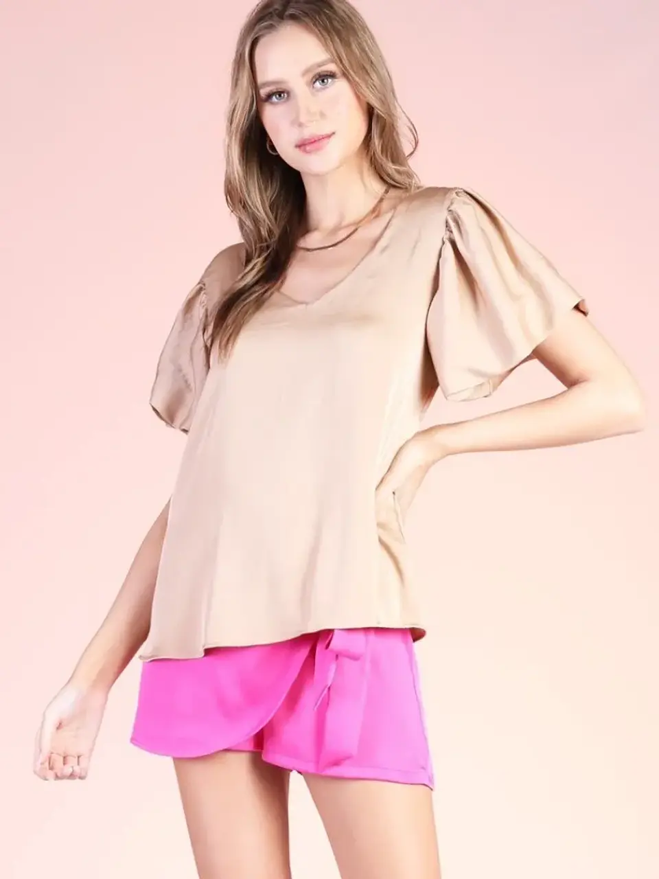 Blusa American Collection Beige para Mujer 1