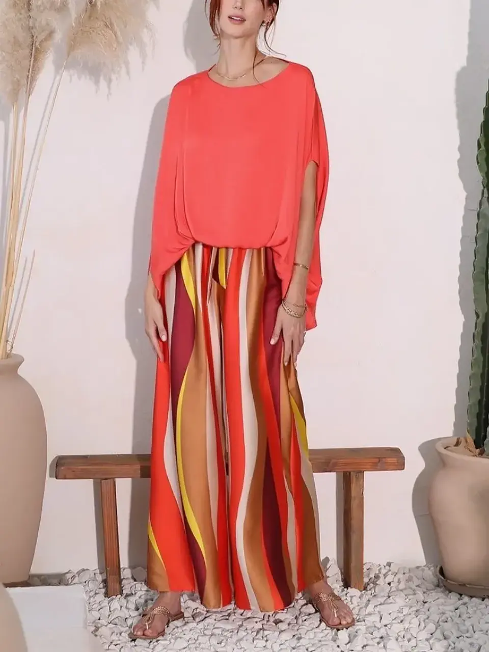 Blusa American Collection Naranja para Mujer 1