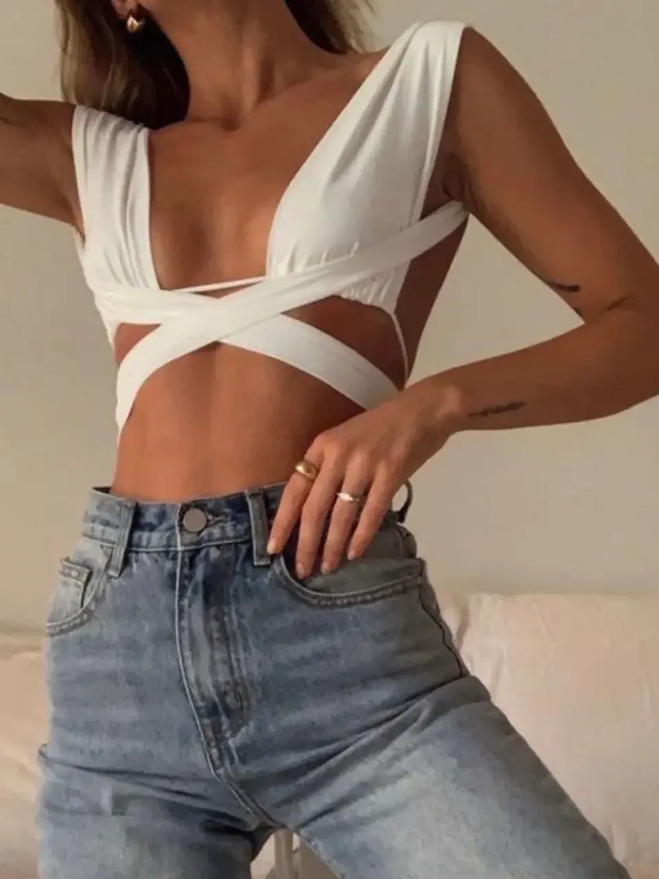 Top Corto Básico para Mujer 2