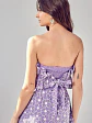 Top Strapless en Ojalillo Lila y Blanco - Miniatura 2