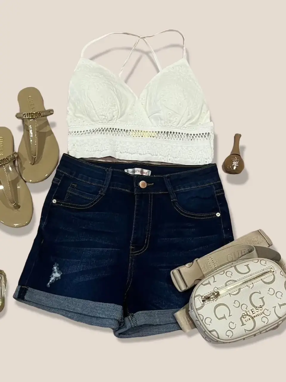 Top Corto Casual American Collection 1