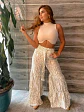 Pantalón Negro y Estampado Cebra para Mujer - Miniatura 1