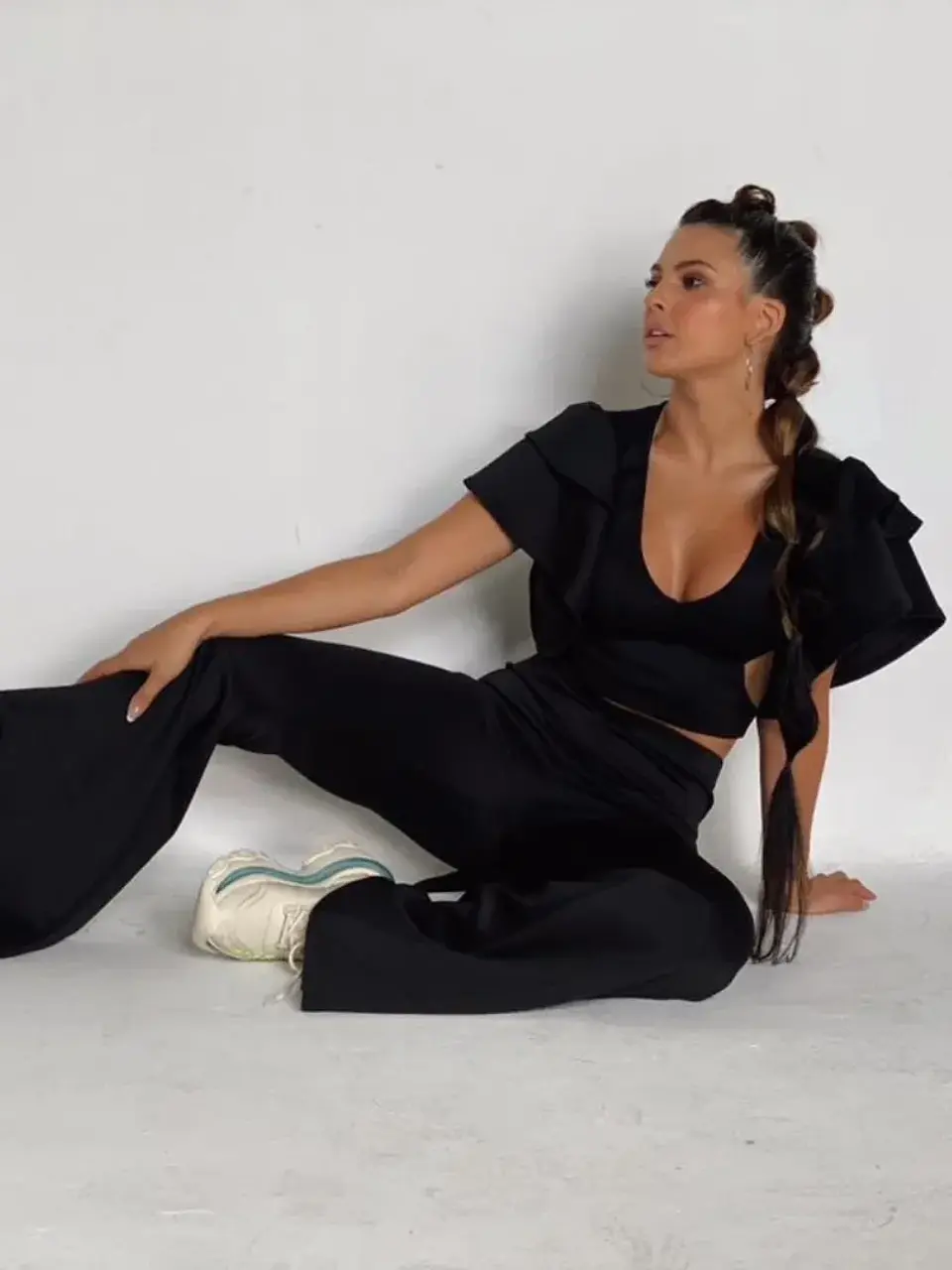 Pantalón Nude y Negro para Mujer 2
