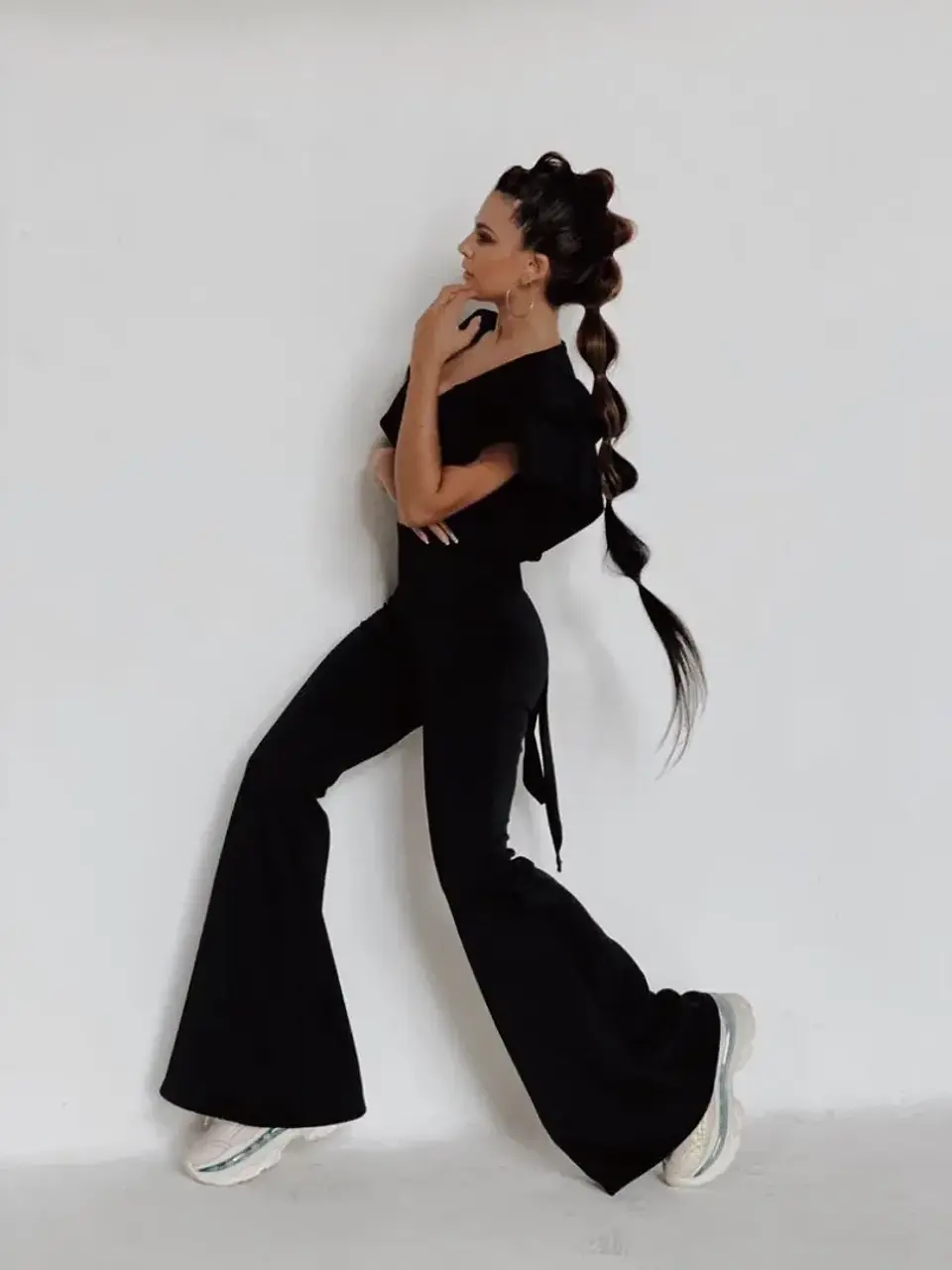 Pantalón Nude y Negro para Mujer 1