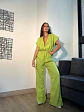 Jumper de Lino Verde para Mujer - Miniatura 2