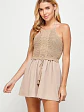 Romper American Collection en Crochet Beige para Mujer - Miniatura 2