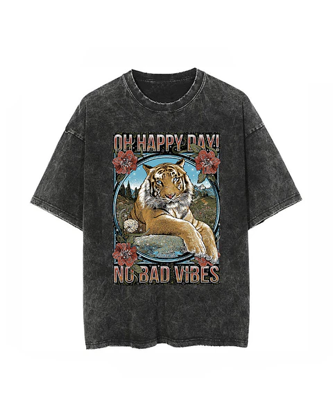 POLERA NO BAD VIBES TIGER