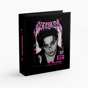 BINDER A4 STRAY KIDS BANGCHAN PINK