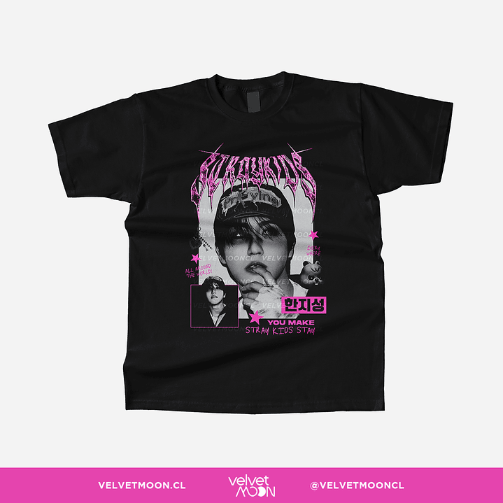 POLERA STRAY KIDS HAN PINK 1