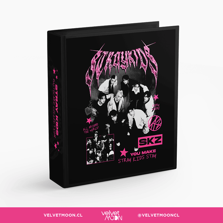 BINDER A4 STRAY KIDS PINK 1