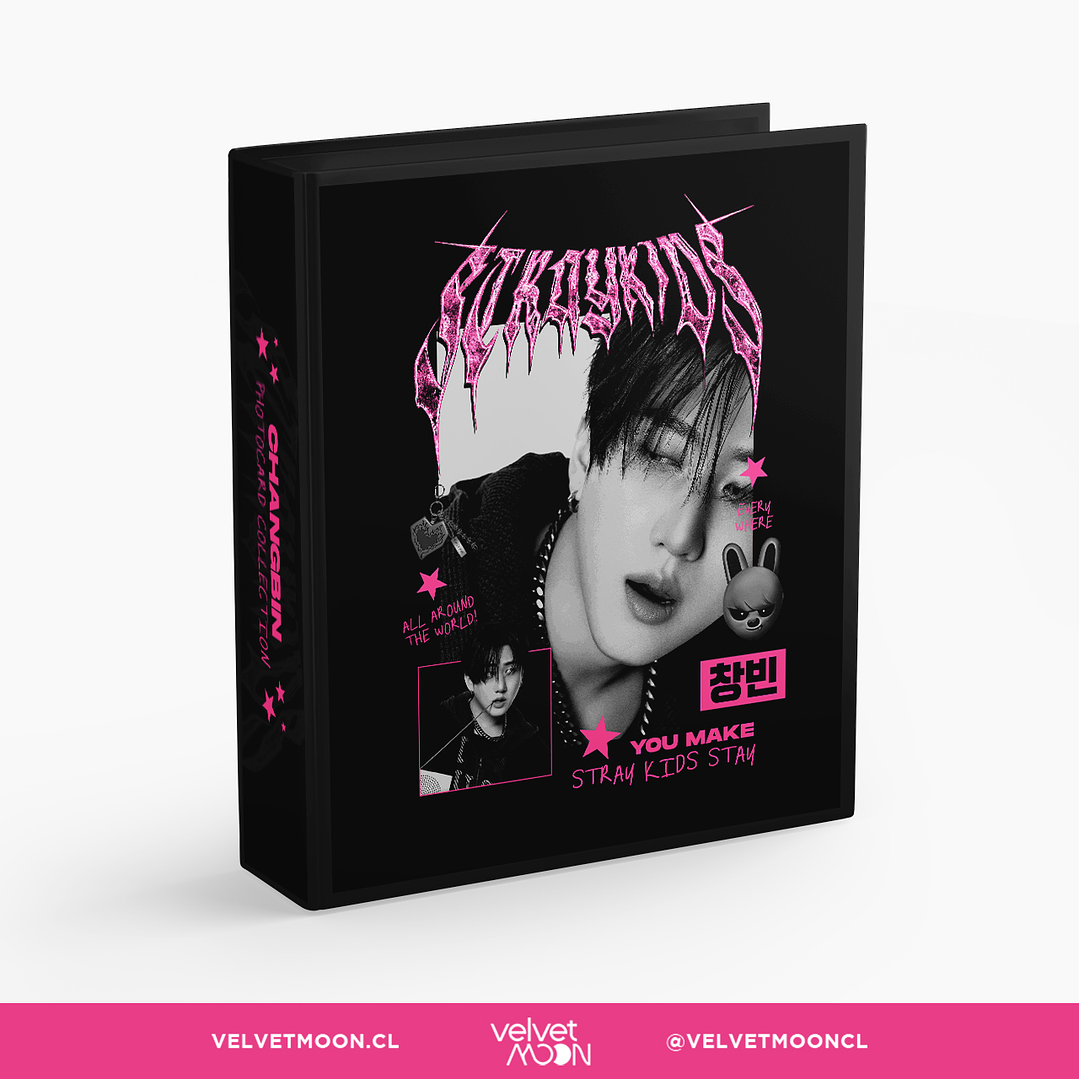 BINDER A4 STRAY KIDS CHANGBIN PINK 1