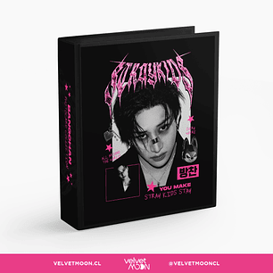 BINDER A4 STRAY KIDS BANGCHAN PINK