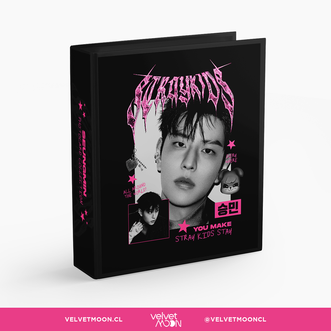 BINDER A4 STRAY KIDS SEUNGMIN PINK 1