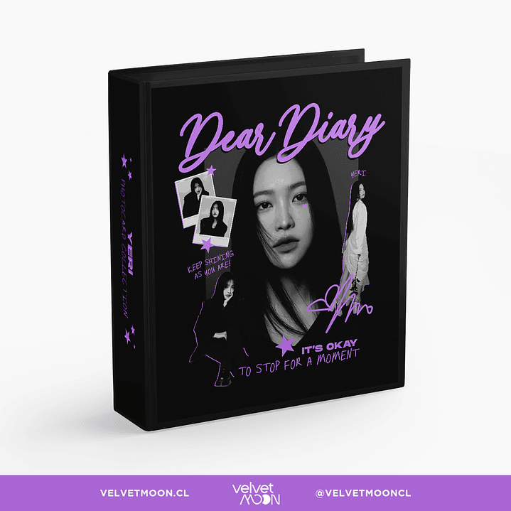 BINDER A4 RED VELVET YERI DEAR DIARY 1