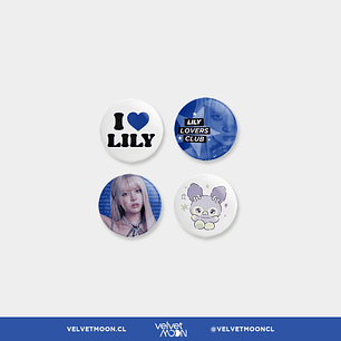 SET PINS NMIXX LILY BLUE VALENTINE