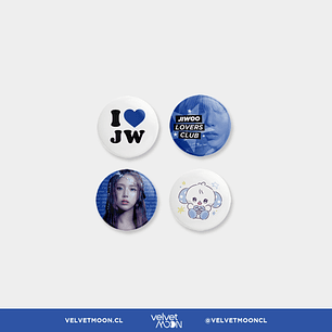 SET PINS NMIXX JIWOO BLUE VALENTINE