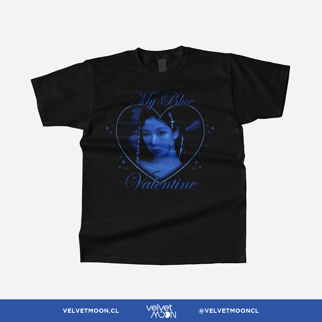 POLERA NMIXX HAEWON BLUE VALENTINE 2