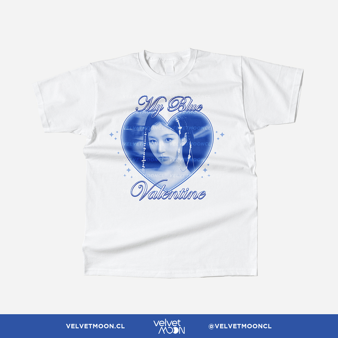 POLERA NMIXX HAEWON BLUE VALENTINE 1