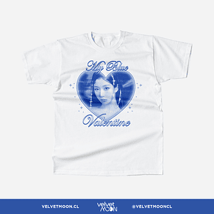 POLERA NMIXX HAEWON BLUE VALENTINE