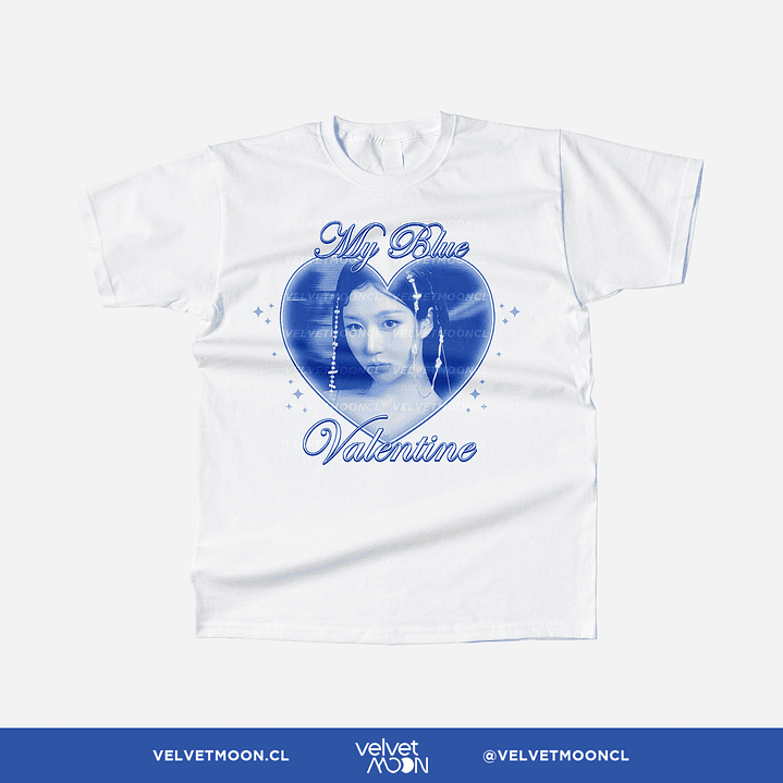 POLERA NMIXX HAEWON BLUE VALENTINE 1