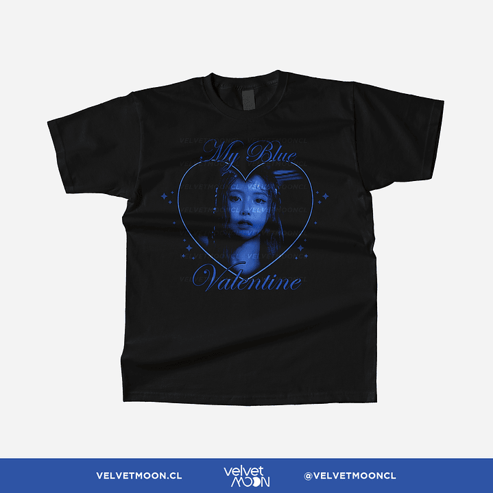 POLERA NMIXX JIWOO BLUE VALENTINE 2
