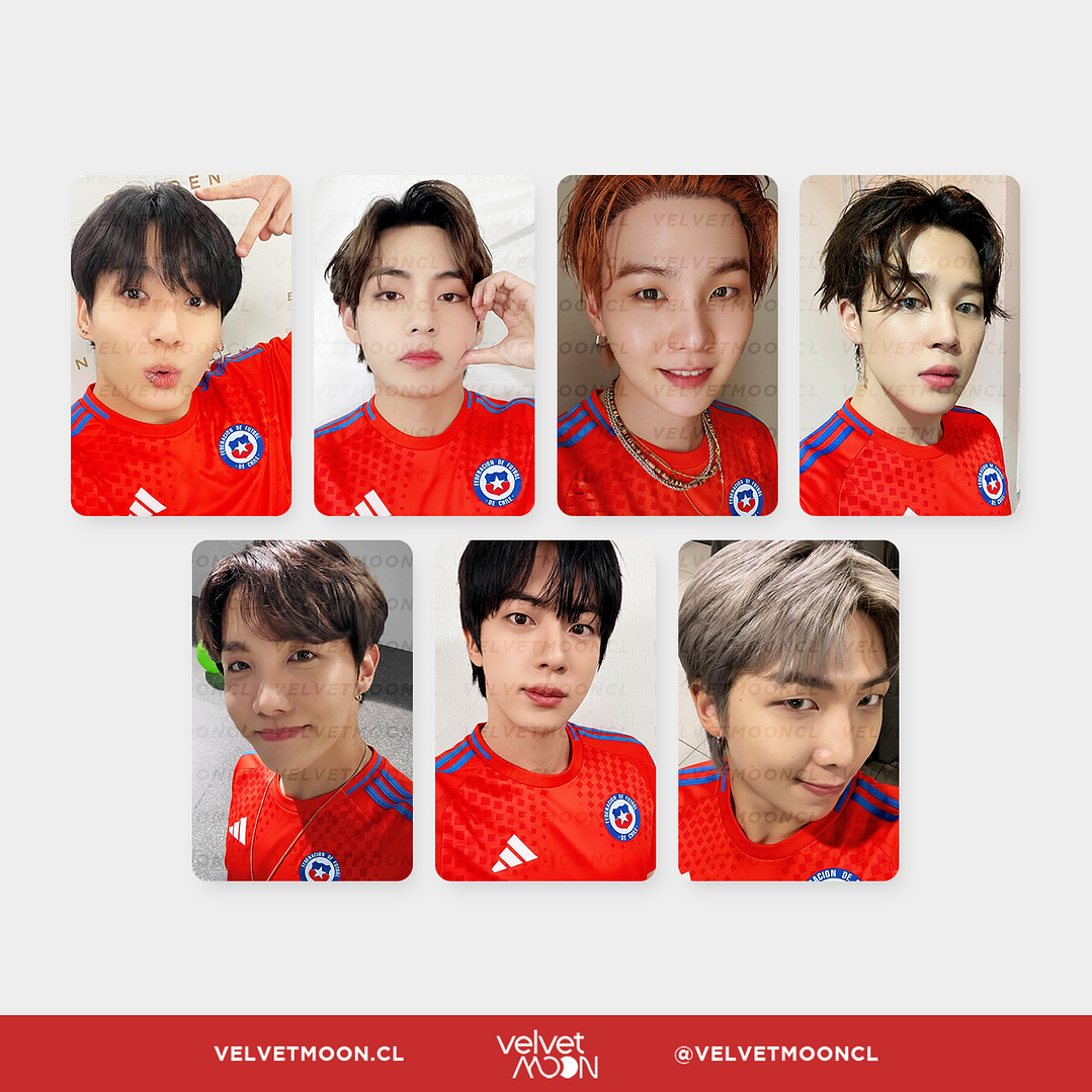 PHOTOCARD FANMADE BTS SELECCIÓN CHILENA 1