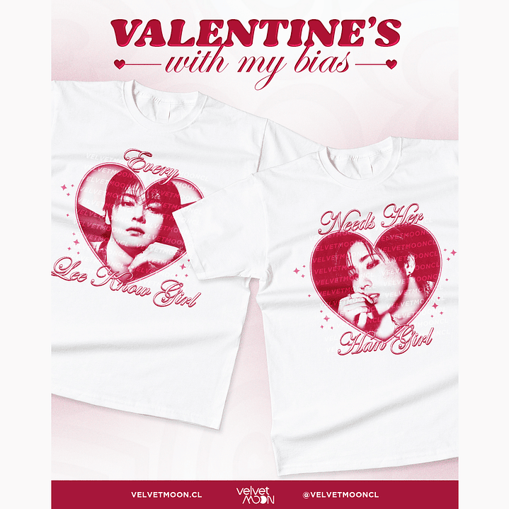 VALENTINES WITH MY BIAS POLERAS MATCHING 1