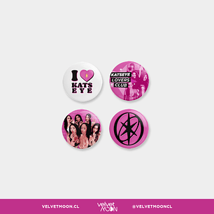 SET PINS KATSEYE PINK