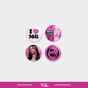 SET PINS KATSEYE MEGAN PINK