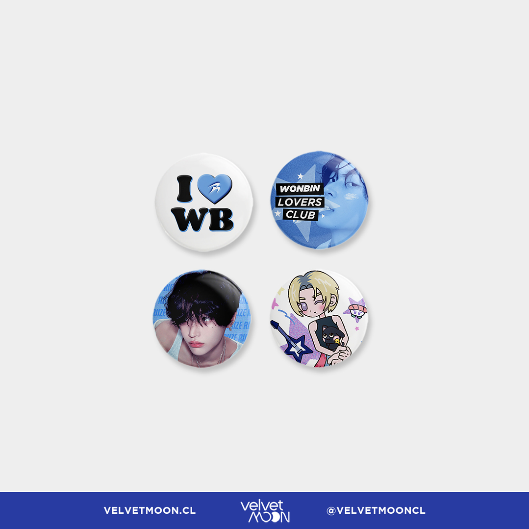 SET PINKS RIIZE WONBIN BLUE 1