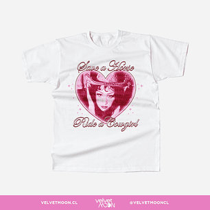 POLERA CHAPPELL ROAN SAVE A HORSE RIDE A COWGIRL