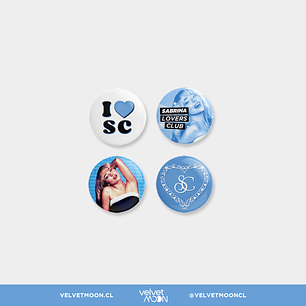 SET PINS SABRINA CARPENTER BLUE