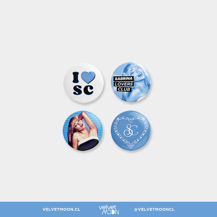 SET PINS SABRINA CARPENTER BLUE 1