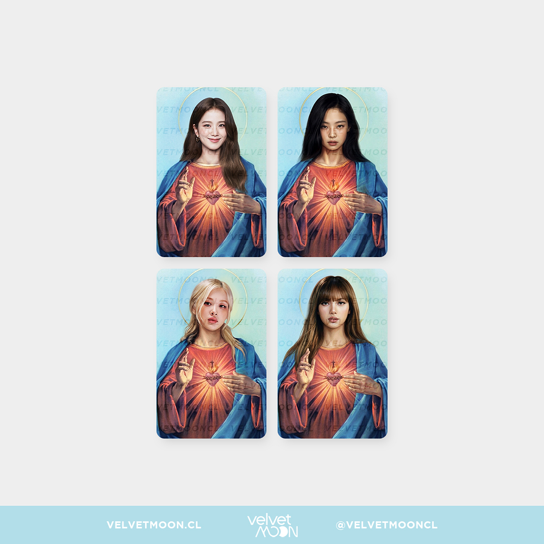 PHOTOCARD HOLOGRÁFICA SANTITO BLACKPINK 1