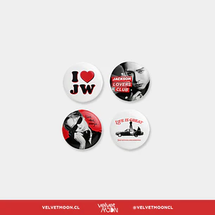 SET PINS JACKSON WANG RED