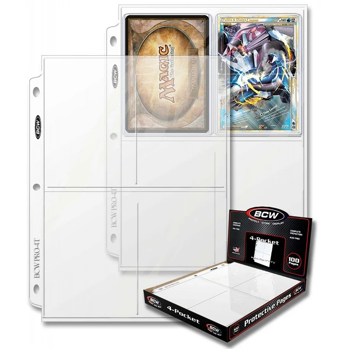 HOJAS A4 BCW 4 ESPACIOS 1