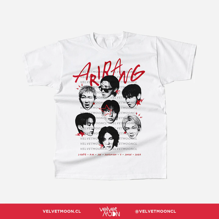 POLERA BTS ARIRANG STAR FACE 1