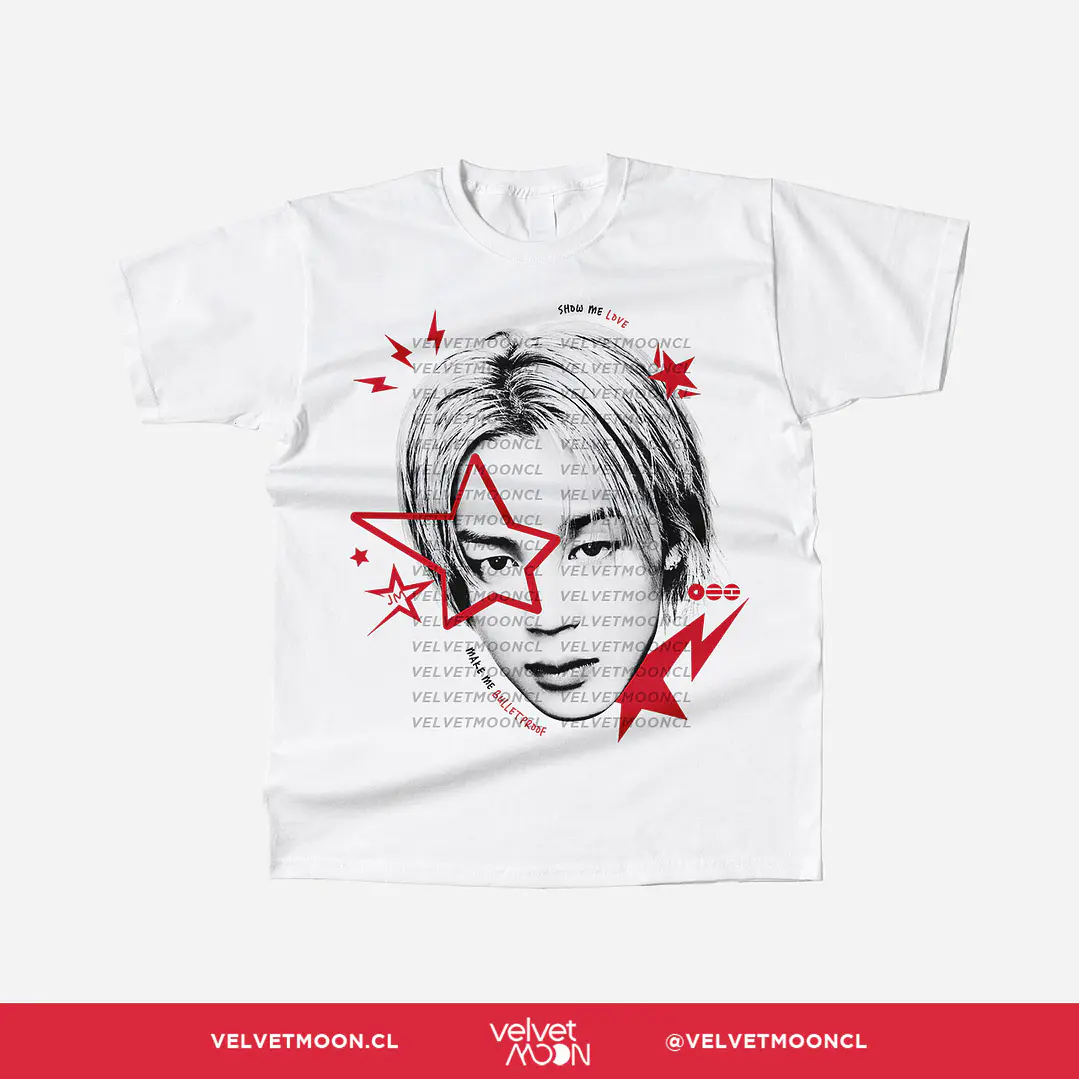 POLERA BTS JIMIN STAR FACE  1