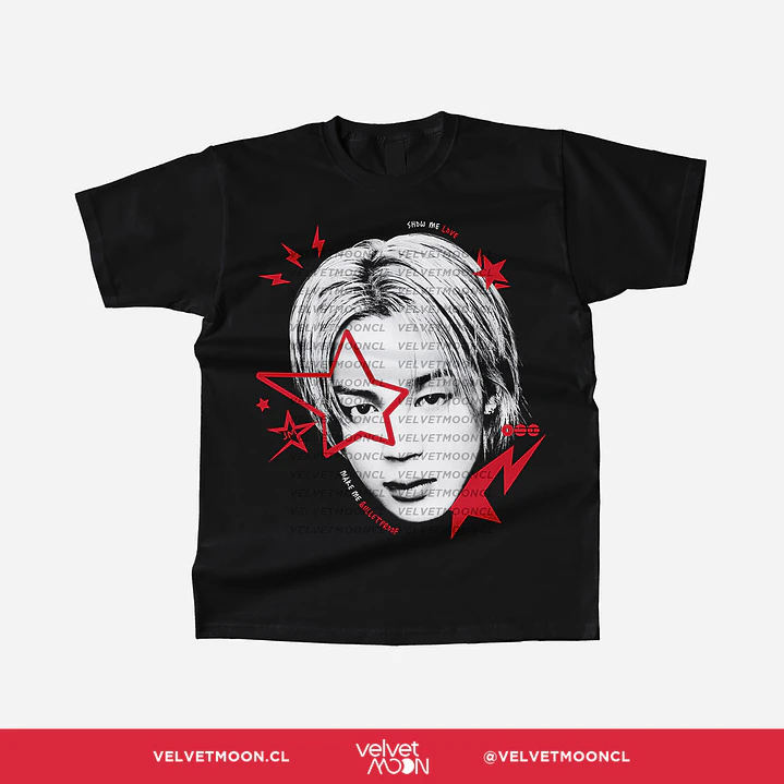 POLERA BTS JIMIN STAR FACE  2