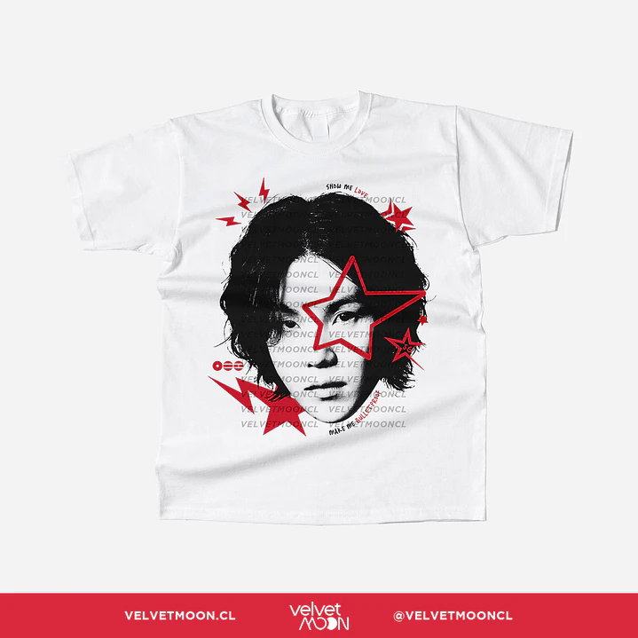 POLERA BTS SUGA STAR FACE  2