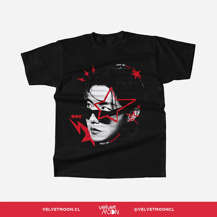 POLERA BTS J-HOPE STAR FACE  1