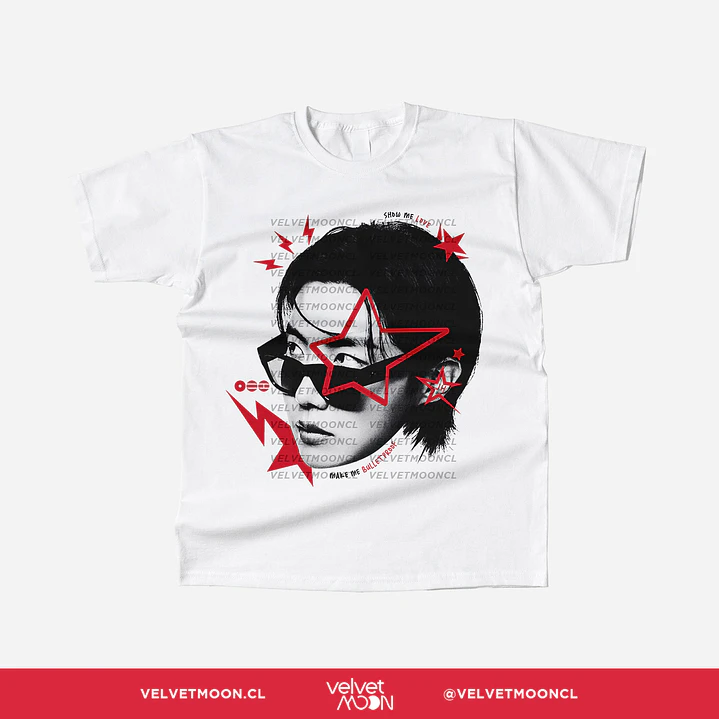 POLERA BTS J-HOPE STAR FACE  2
