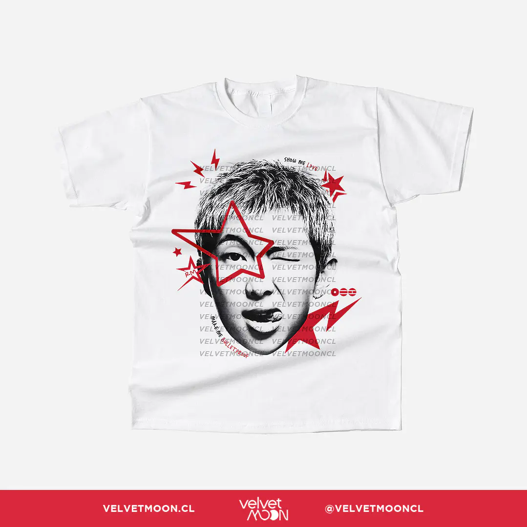 POLERA BTS RM STAR FACE  2