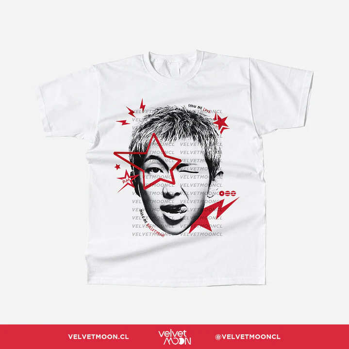 POLERA BTS RM STAR FACE  2