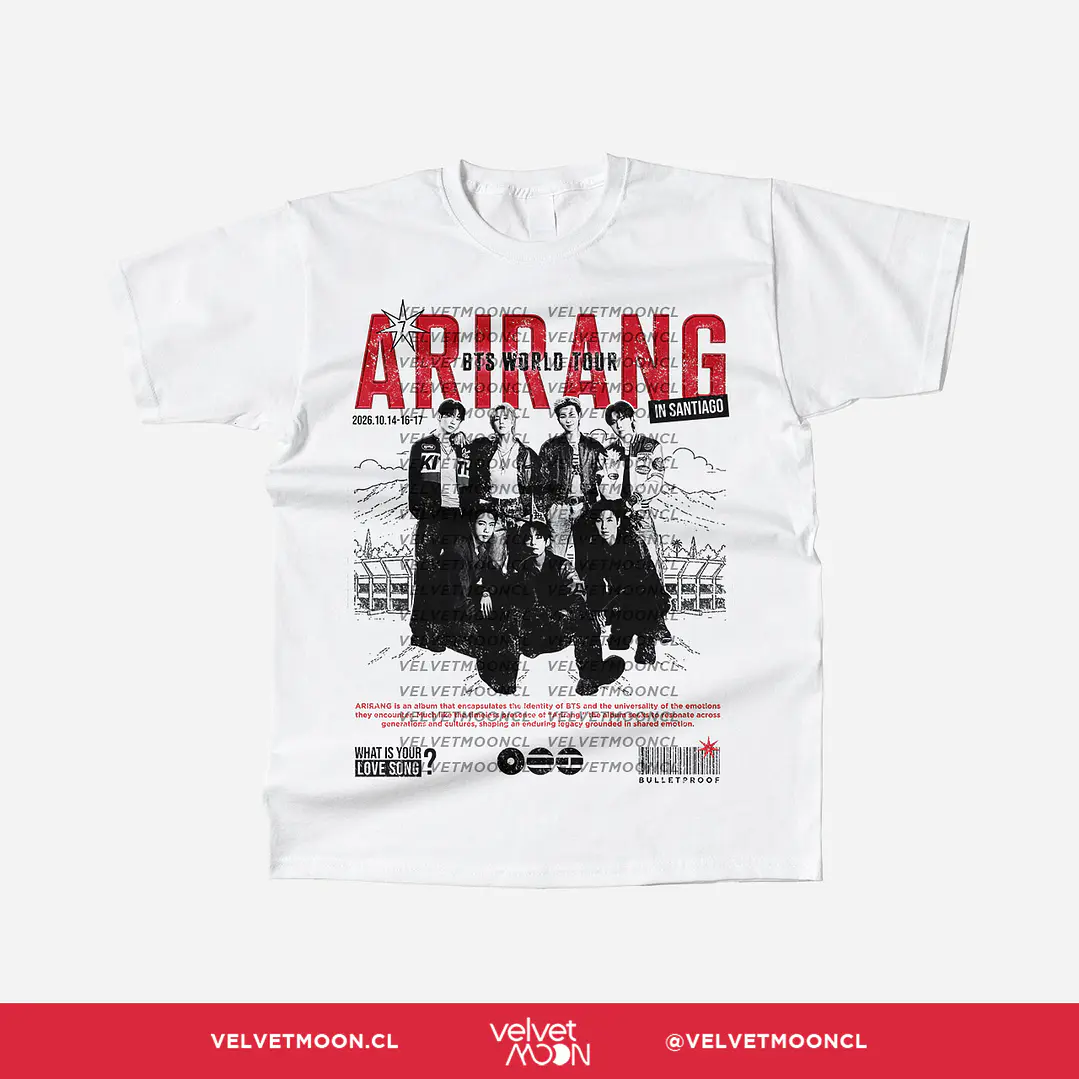 POLERA BTS ARIRANG IN SANTIAGO 1
