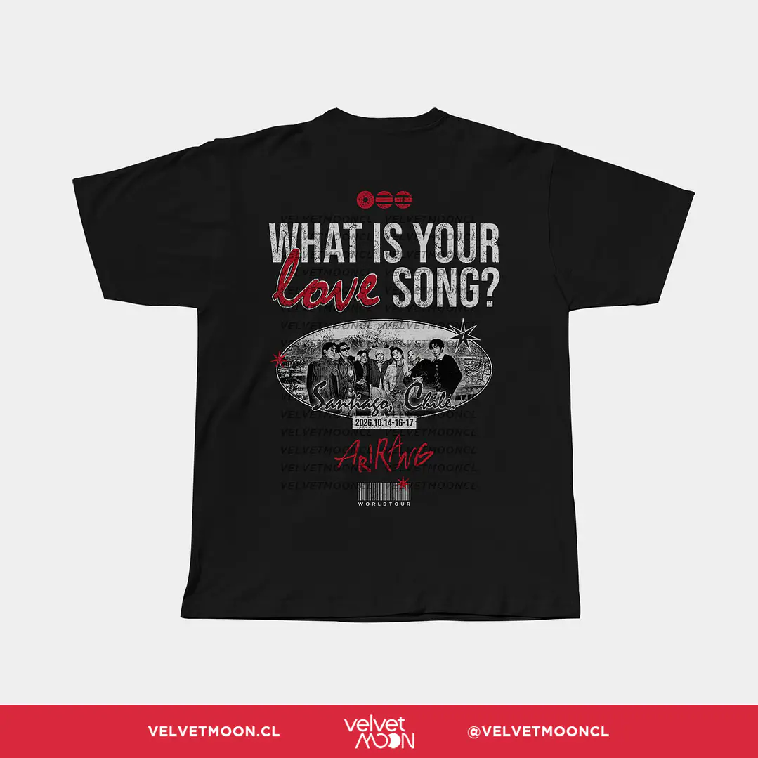 POLERA BTS ARIRANG IN SANTIAGO 4